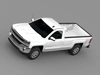 Chevrolet Silverado LT Regular Cab Long Box 2016 3D model