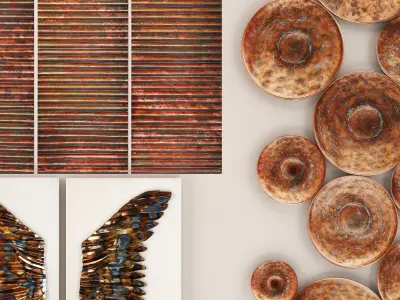 Copper collection for walls 1 3D model