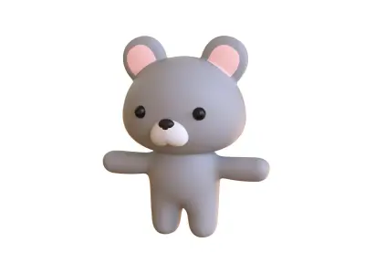 Character011 Chubby Rat Low-poly 3D model