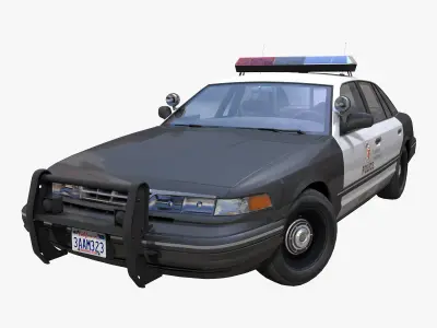 American police cars 3D Model Pack