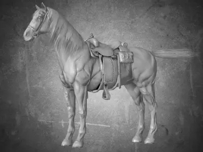Horse - Pack 02 - 6 MODEL 3D model