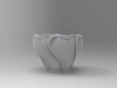 Chinese Ge Kiln style porcelain bowl 3D model