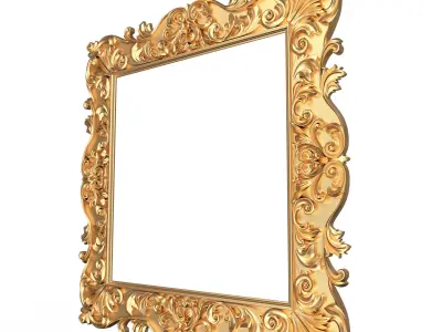 Classic Frame 01 Low-poly 3D model