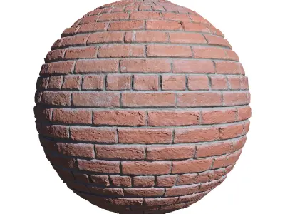 Ultra realistic Brick wall Scan 3D model