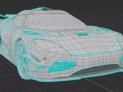Koenigsegg agera  Low-poly 3D model