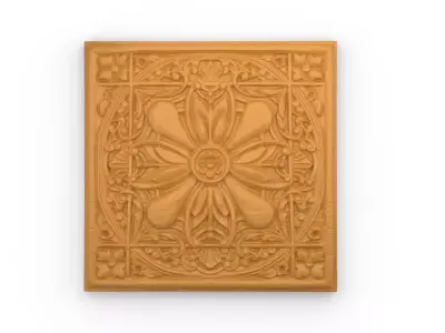 Classic decor ornament v-3D model 68 3D model