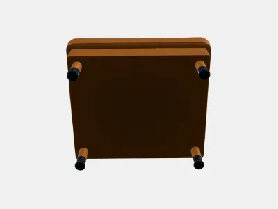 LANDSKRONA Footstool 6 Low-poly 3D model