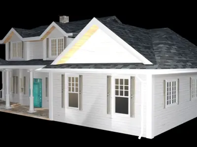 Natalia house Low-poly 3D model