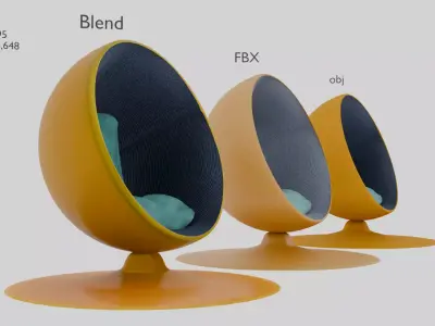 Ball Chair 3D 3D model