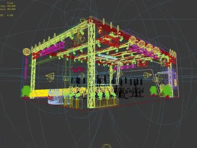 Booth - Area - 12X9-3DMAX2009-03 3D model