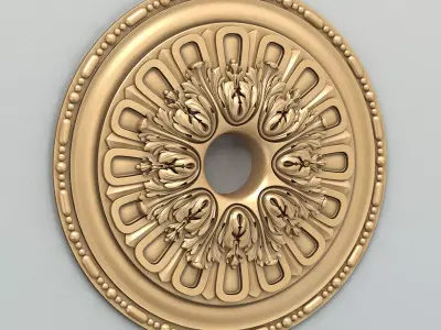 Round rosette 057 3D model
