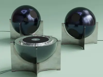 Designer vinyl speaker Helium 30 type 1003 3D model