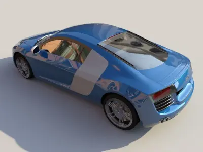 Audi R8 3D model 19
