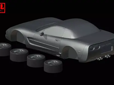 Chevrolet Corvette C5 Z06 2001-2004 3D print model