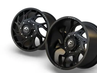 RUNNER DUALLY FRONT AND REAR D741 wheels 3D print model