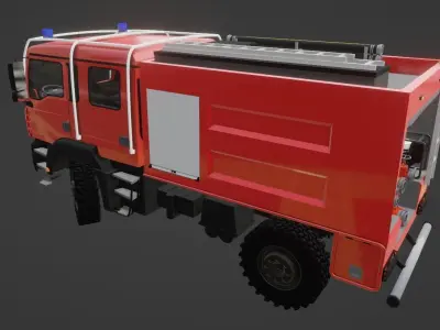 MAN TGA Firetruck 3D model