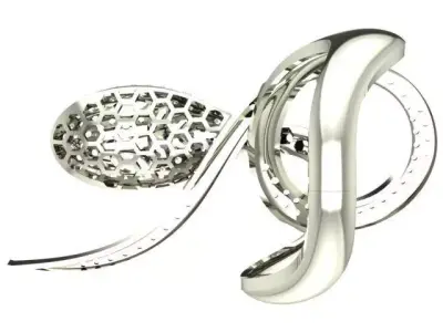 Snake ring 3D print model