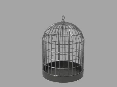 Bird Cage Low-poly 3D model shop