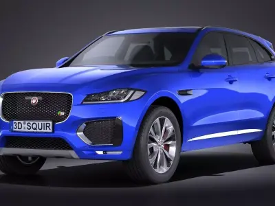 Jaguar F-Pace S 2017 3D model