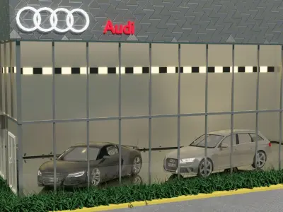 Audi Car Gallery 3D model