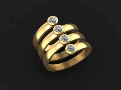 Spiral Ring 3D model