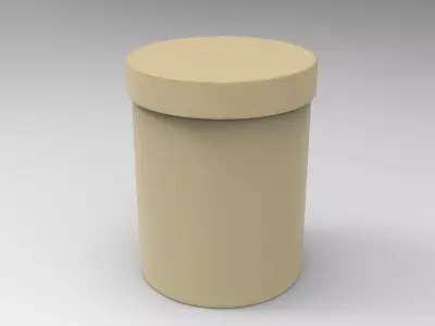 Storage Box Low-poly 3D model 2