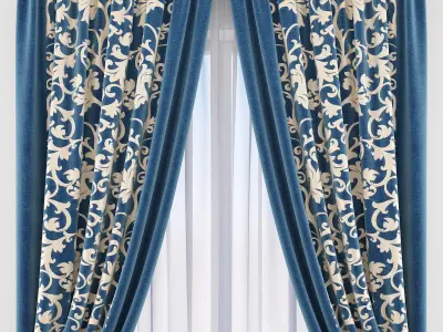Set 57 Curtains 3D model