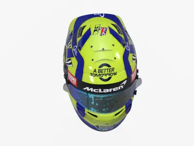 Norris helmet 2020 Low-poly 3D model