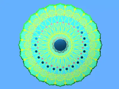 Mandala panel 1 3D model