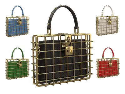 Dolce Gabbana Box Cage Bag Low-poly 3D model