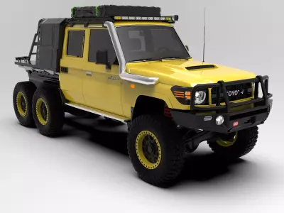 Toyota Land Cruiser J79 Double Cab 6x6 Edition 3D model