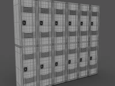 Locker lockers 3D model