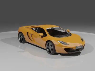 Mclaren Car Low-poly 3D model