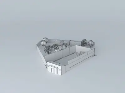 Local pool Free 3D model