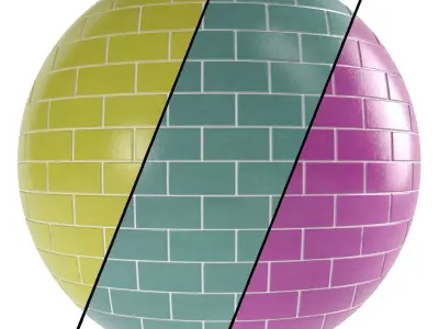 Glass Tile Materials 4- Pbr 4k By Sbsar File Texture