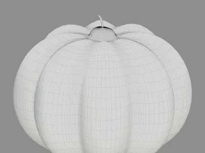  Pumpkin shape candle  3D model