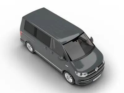 Volkswagen T6 Transporter 2019 3d model  3D model