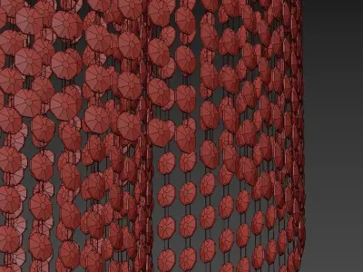 Hanging Chandelier Designer Italian Luxury Vertical 3D model