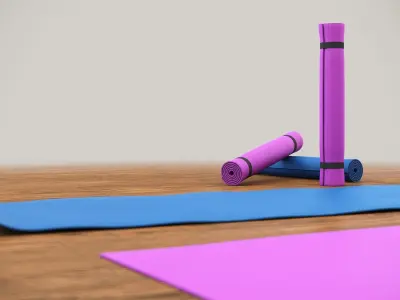 Yoga mats 3D model