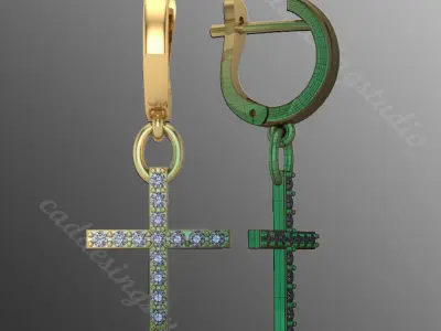 Earrings od101 3D print model