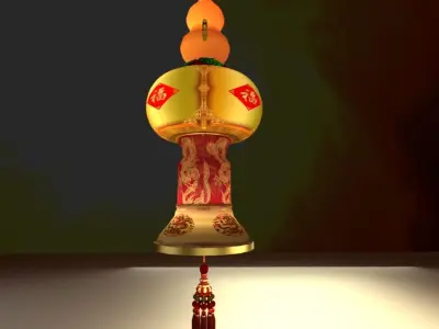 Chinese Palace Lantern 3D model 13