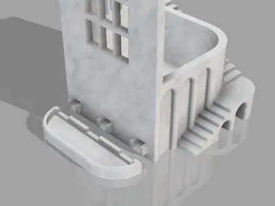 ARCHITECTURAL SUNBEAM POT FOR PLANTS 3D print model