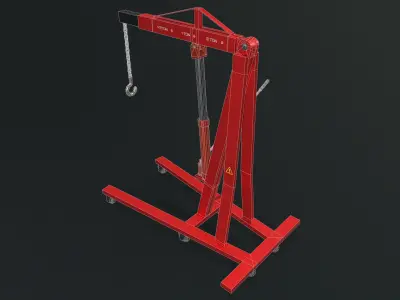 Engine Crane Low-poly 3D model