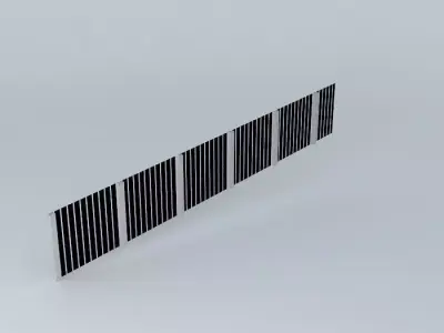 3D Barrier stripe Free 3D model