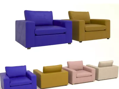 Modern  Seater Armchair 3D model