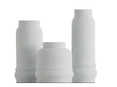 Jayden White Vase 3D model