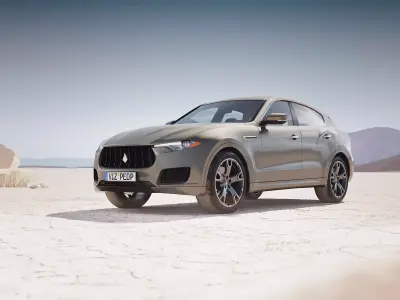 Luxury SUV unbranded 3D model