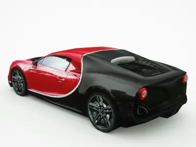 Generic Supercar v14 Low-poly 3D model