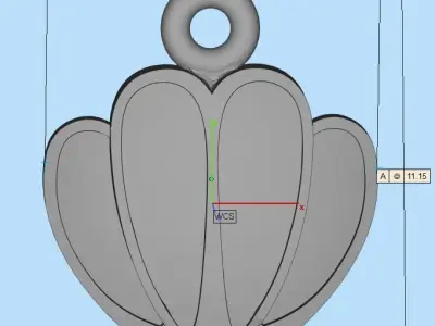 pendant crown 3D print model