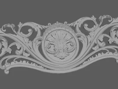 dekor ornate gold ornament 3D model